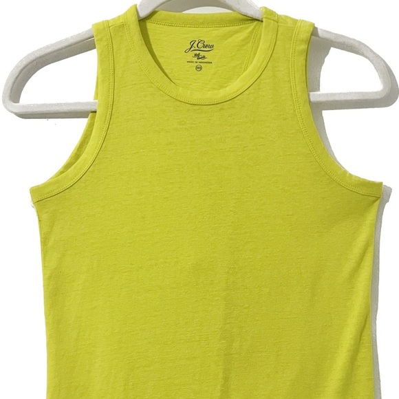 Tank Top J. Crew. Women’s XXSmall. Open split back with knot. Yellow. - Picture 1 of 7